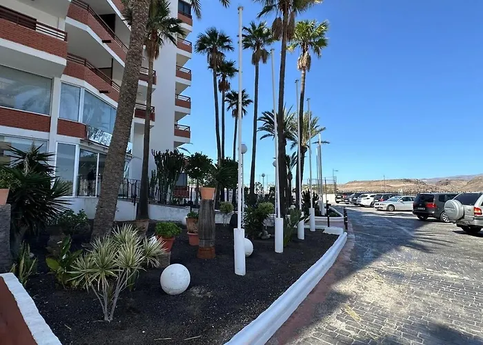 Апартаменты Danubio, Modernes Mit Poolblick Und Seitlichem Meerblick, Wohnzimmer Und 1 Schlafzimmer, 4 Etage, Im Herzen Von Playa Del Ingles, Gran Canaria
